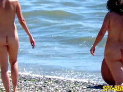 Nude beach voyeur, naked beach