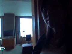 Horny amateur web cam girl masturbating with her fingers