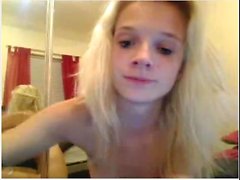Beautiful teen blonde masturbate to orgasm