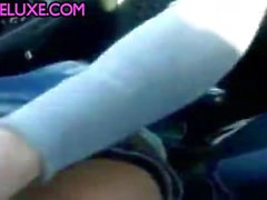 Sexy Girlfriend Driver Seat Blowjob in Car! - PRNDELUXE . COM