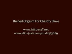 Ruined Orgasm For Chastity Slave #handjob