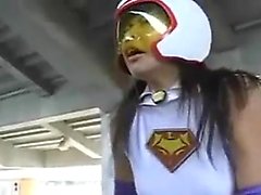 Crime fighting babe with a great ass is caught and chained