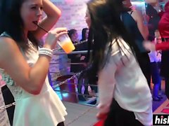 Sexy sluts get bonked at the club