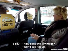 Czech Mature Blonde Hungry for Taxi Drivers Cock