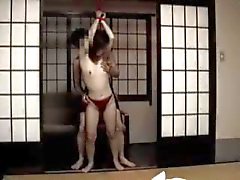 Japanese OL's Arms Over the Head Bondage