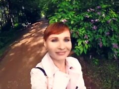 Elle amateur redhead teen outdoor