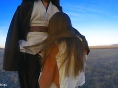 Rey Blows a Jedi - Star Wars Outdoor Porno Fail