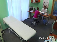 Doctor fucks short haired patient