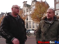 Amsterdam hooker fucking and sucking