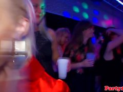 European amateur deepthroating dick at party