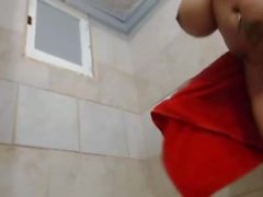 Pretty Ebony With Big Tits Taking A Shower And Dancing