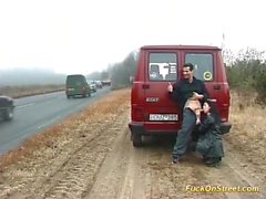 public sex in front of massive traffic