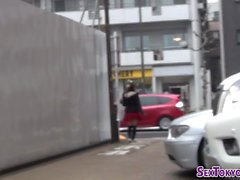 Japanese teens flashing