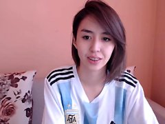 Webcam Fixates Horny Asian Solo