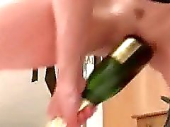 Huge bottle fucking amateur sluts