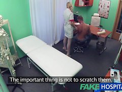 FakeHospital Stud cums all over nurses stomach