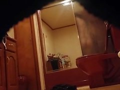 My hot booty Mom secretly filmed in our bathroom