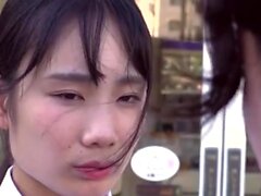 Japanese teen blowjob with creamy mustache