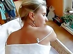 Very Hot Blonde Milf Made Her Husband Cum On Her Ass