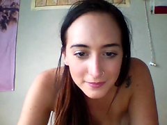 Horny Brunette Webcam Chick Fingering