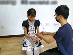 Japanese footjob, china bondage