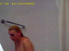 Hidden shower, spy cam asian shower