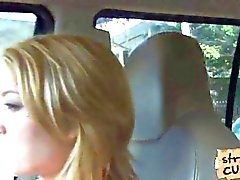 teen babe loves to suck a dick in car sloppily