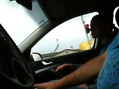 Teen cum within the vehicle in mouth