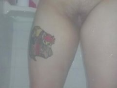 Teen showering her dirty body )
