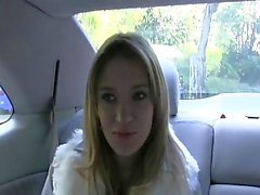 Angel fucks in a taxi
