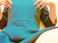 Japanese husband breast feeding, recent, skirt recent