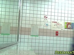 Kinky asian squatting and urinating