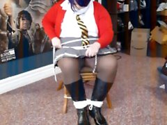 School girl selfbondage gone wrong