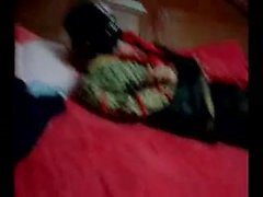 Chinese girl hogtied and ballgagged