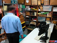 Shoplifter Alex caught and bangs in the office