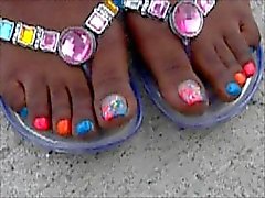 Domonique Ross Rainbow Toes