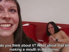 Two Czech Sluts Give Amazing Blowjob for Cash