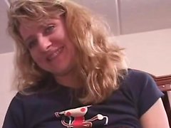 Adult blonde slut gets her vagina fi and sucks dick