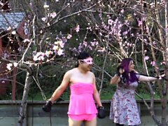 AliceInBondageLand - Sissy Spring Blossom Foursome Part