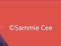 Sammie Cee - Lingerie & Fucking A Big Red Dildo