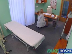 FakeHospital New nurse takes double cumshot from horny doctor