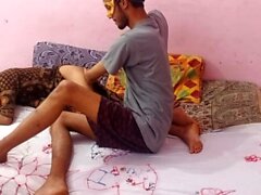 Beautiful Indian gf deepthroats bbc, sloppy blowjob and