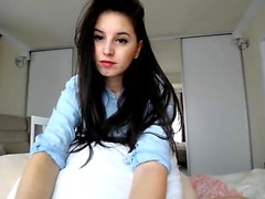 Hot brunette teen shows her anal masturbation 3 mp4