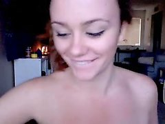 Kinky redhead teen with a hot ass plays with a vast array o