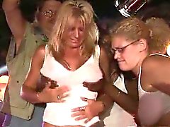 wild Party chicks misbehaving in public