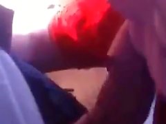 British slag filmed on mobile phone sucking dick