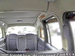 Fake cab driver anal bangs busty blonde