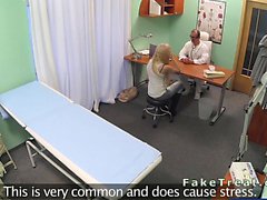 Doctor fucks patient from behind in fake hospital