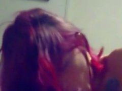 Tattooed redhead dating site hookup sucking my cock