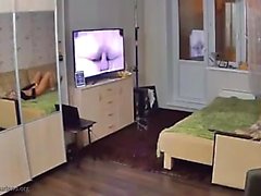 Blonde masturbating camera and viewing adult